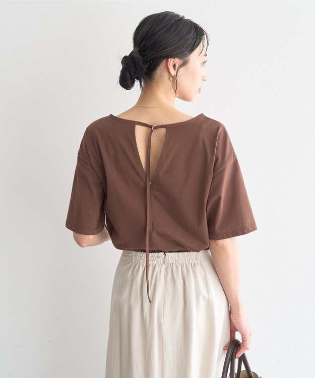 earth music&ecology バックデザインカットプルオーバー Brown