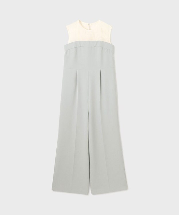 GRACE CONTINENTAL オーガン切替サロペ グレー