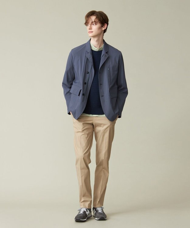 J.PRESS MEN 【ハイパワーストレッチ / ウォッシャブル可】シャンブレードビー パンツ ベージュ系