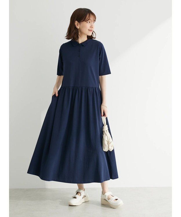 Green Parks ・ＳＵＧＡＲ　ＳＰＯＯＮ　ポロカットワンピース Navy