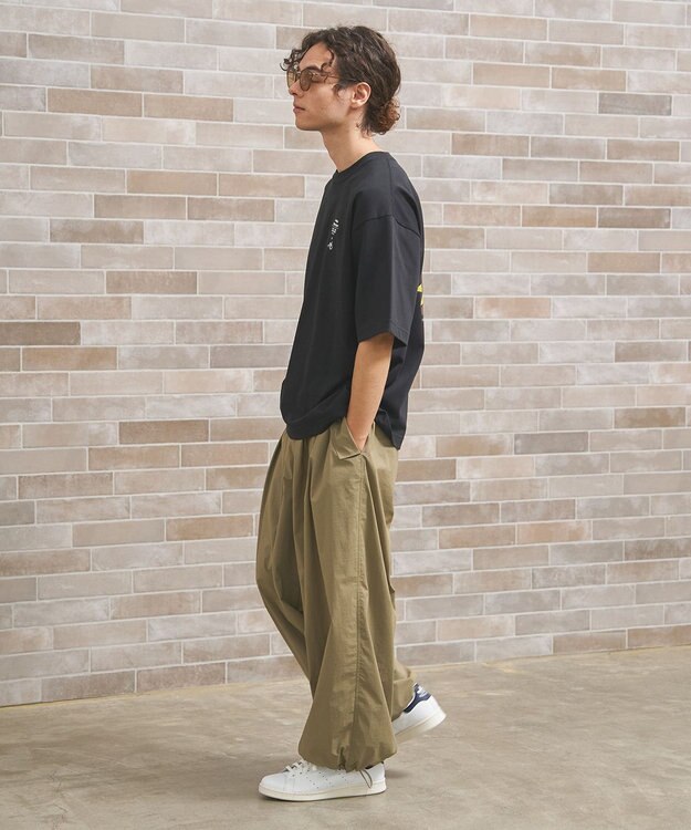 J.PRESS YORK STREET 【UNISEX】ナイロンタスランドライストレッチワッシャー イージーパンツ カーキ系