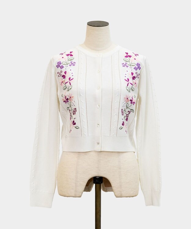 TOCCA 【キャンセル分販売！】FRAGRANCE OF FLOWERS カーディガン アイボリー系