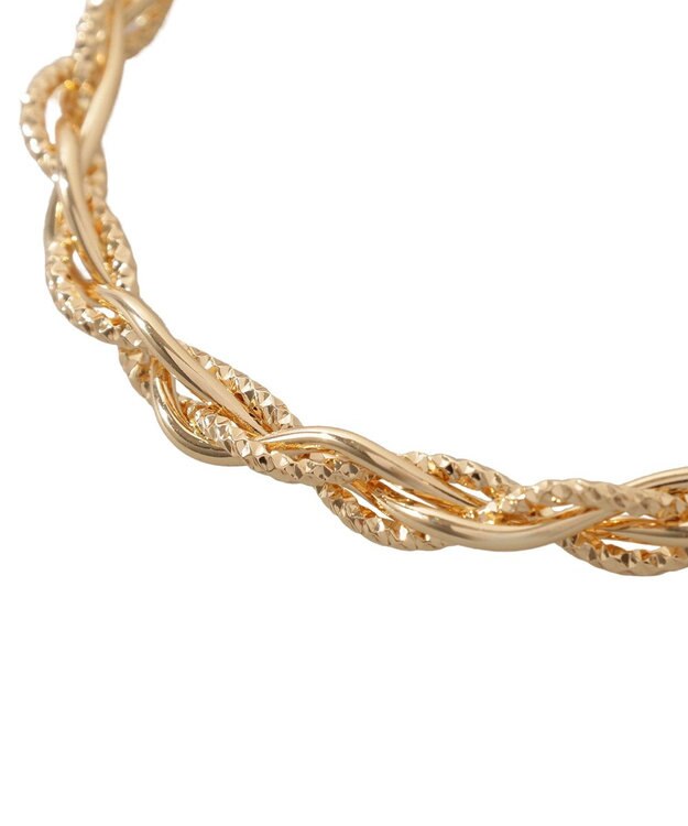 earth music&ecology ウェイビーメタルバングル Gold