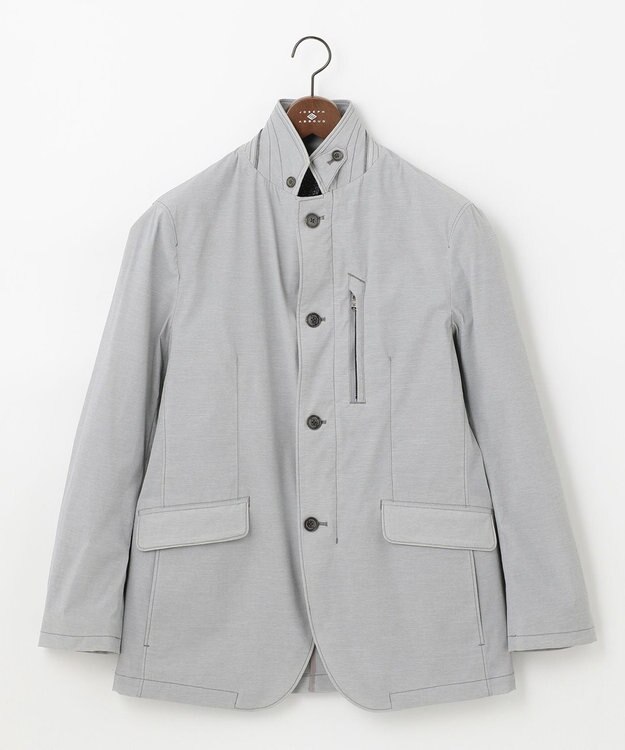 JOSEPH ABBOUD パワーストレッチワッシャー ブルゾン ライトグレー系