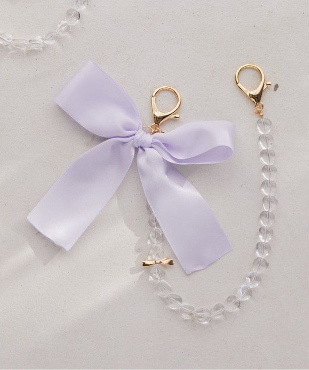 Maison de FLEUR ビッグリボンチャーム Lilac