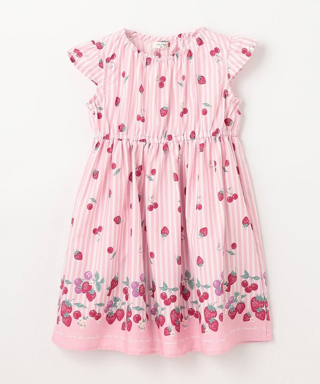 ANY KIDS 【WEB限定柄有】総柄 サマー ワンピース 【WEB限定】ピンク系イチゴ