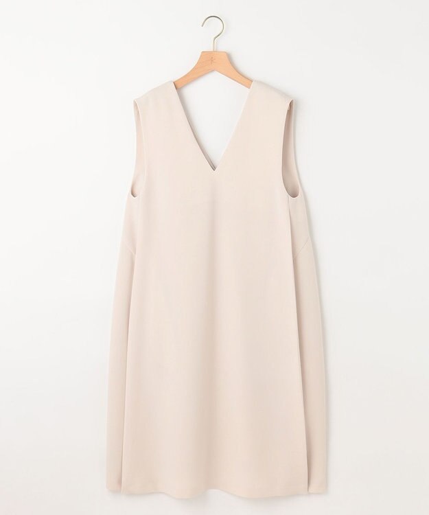 組曲 L ライトダブルクロス ジャンパーワンピース サンドベージュ系