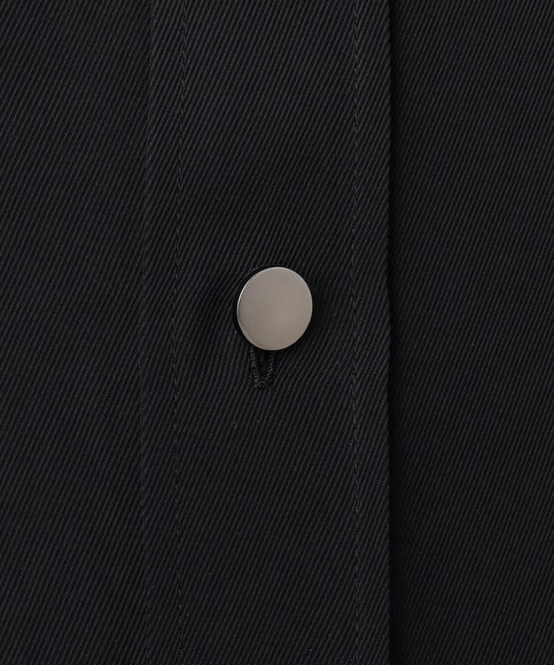 NAVE 【ReNAVE　洗える】アセテートギャバシャツ ブラック