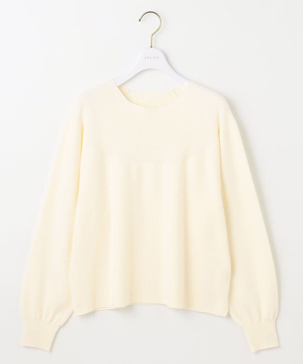 ANY SIS 【洗える】ショート丈 プルオーバー アイボリー