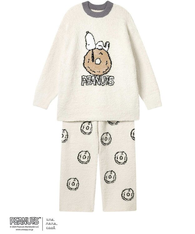 une nana cool 【スヌーピー】PEANUTS × une nana cool プルオーバー＆ロングパンツセット SNOOPY CR