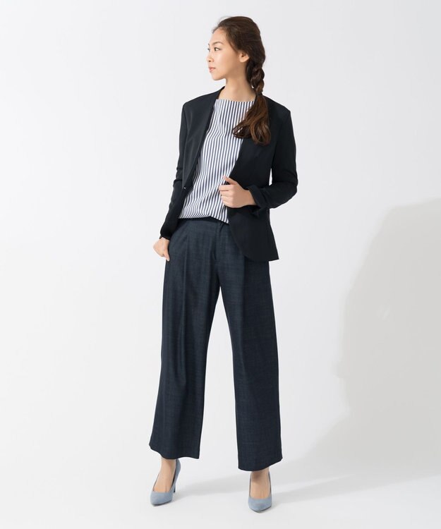 ONWARD Reuse Park 【組曲】ブラウス春夏 ネイビー