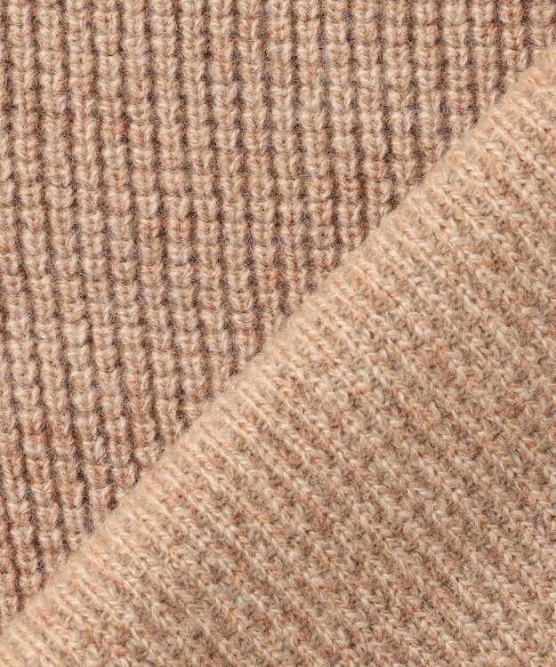 J.PRESS MEN ウール×カシミヤの上質素材【Cash Lamb's Wool】ハーフジップ ニット_25年モデル ベージュ系