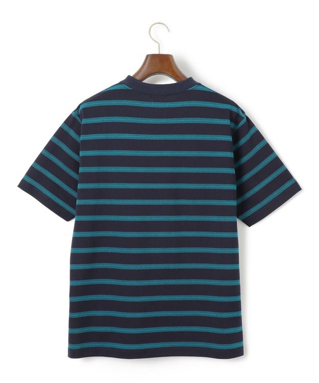 J.PRESS MEN マルチボーダー カノコTシャツ ネイビー系7
