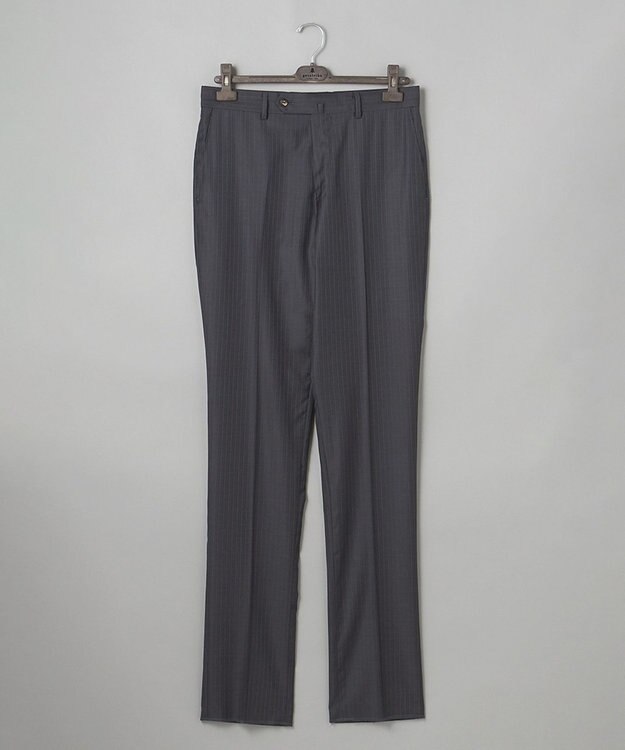GOTAIRIKU 【Loro Piana Fabric】365 通年スーツ(グレー×ストライプ) グレー系1