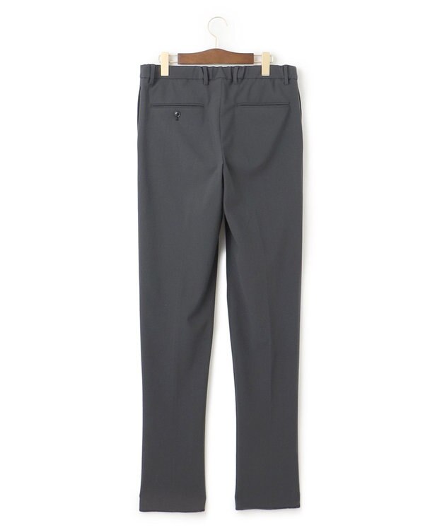 J.PRESS MEN メカニカルストレッチトリコットメッシュ スローンイージーワンタック スラックス グレー系