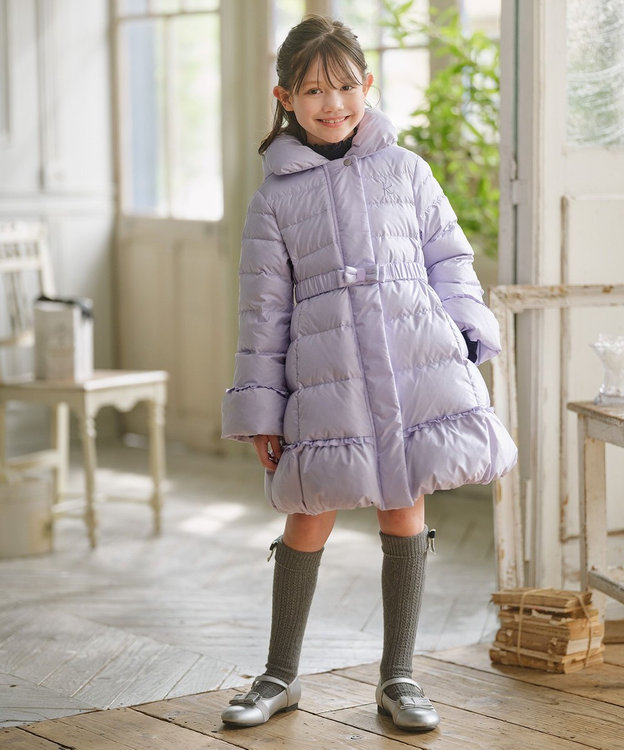 組曲 KIDS 【110-140㎝】ロング ダウン ラベンダー
