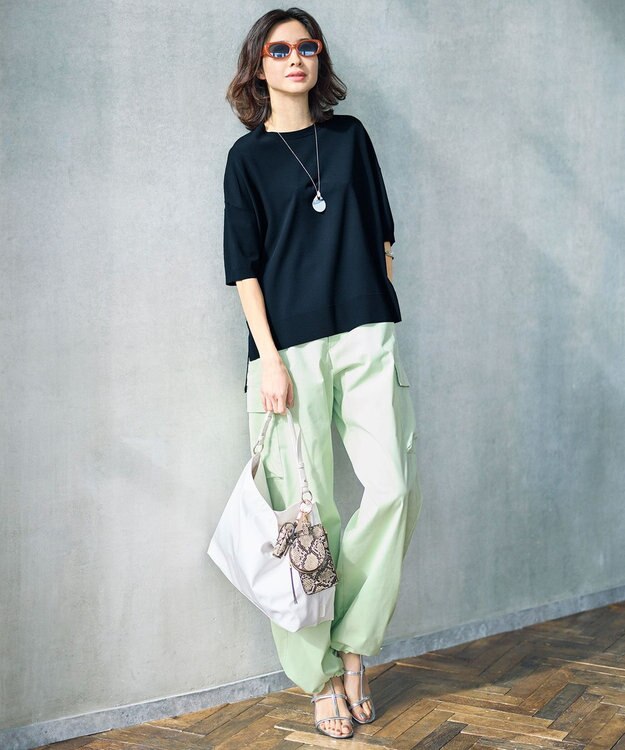 自由区 S 【SHIHOさん着用】ハイカウントカーゴ パンツ ピスタチオ