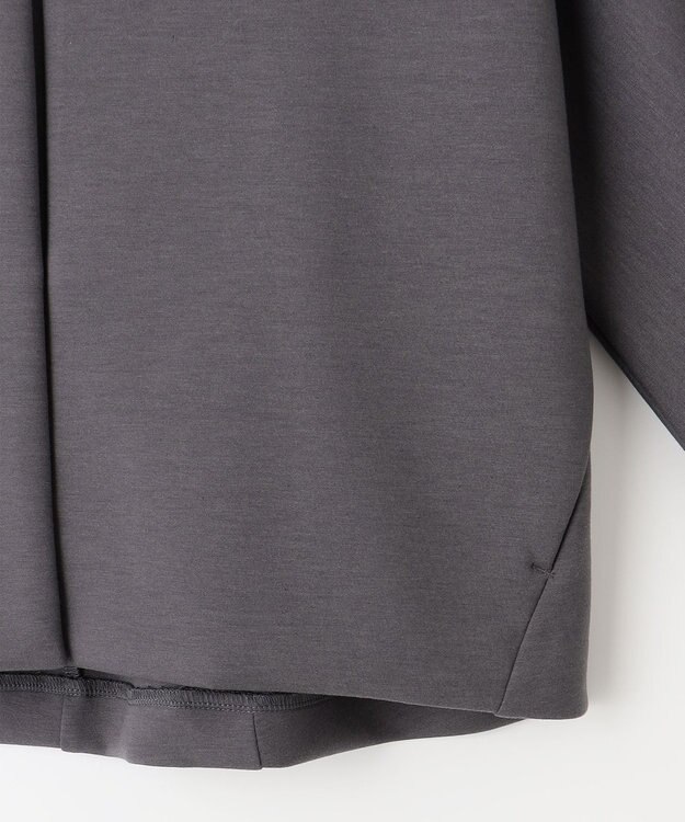 ANY SIS 【洗える】ノーカラーダンボール ブルゾン スレート