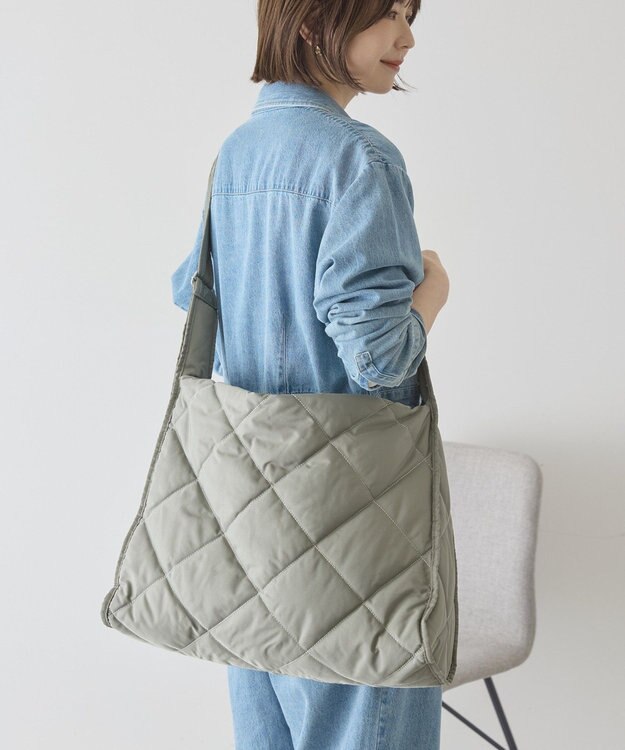 AMERICAN HOLIC キルティングワンハンドルバッグ Khaki