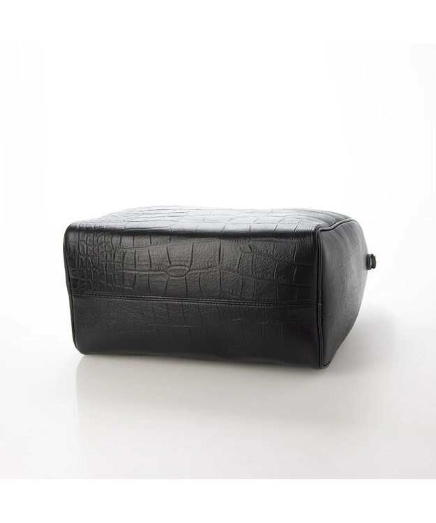 UNBILLION perche 牛革オイル2wayテープショルダー クロコブラック