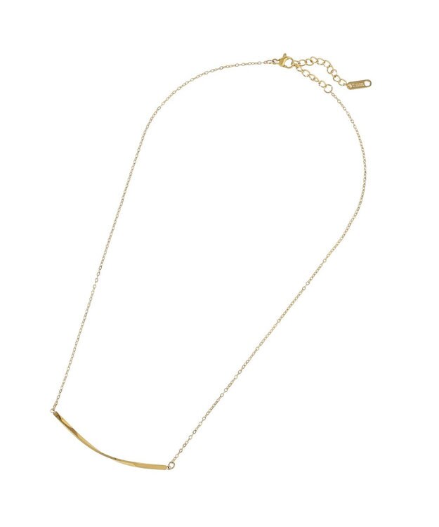 YECCA VECCA ステンレスニュアンスバーネックレス Gold