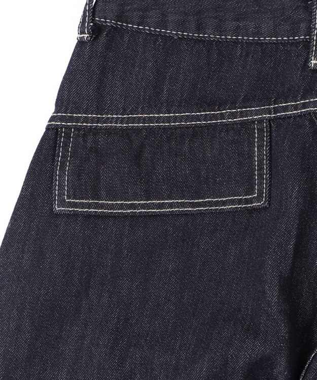 WEGO バンダナ付きリジットワイドデニム デニム濃色