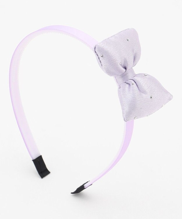 ANY KIDS プクプクリボンカチューシャ ラベンダー