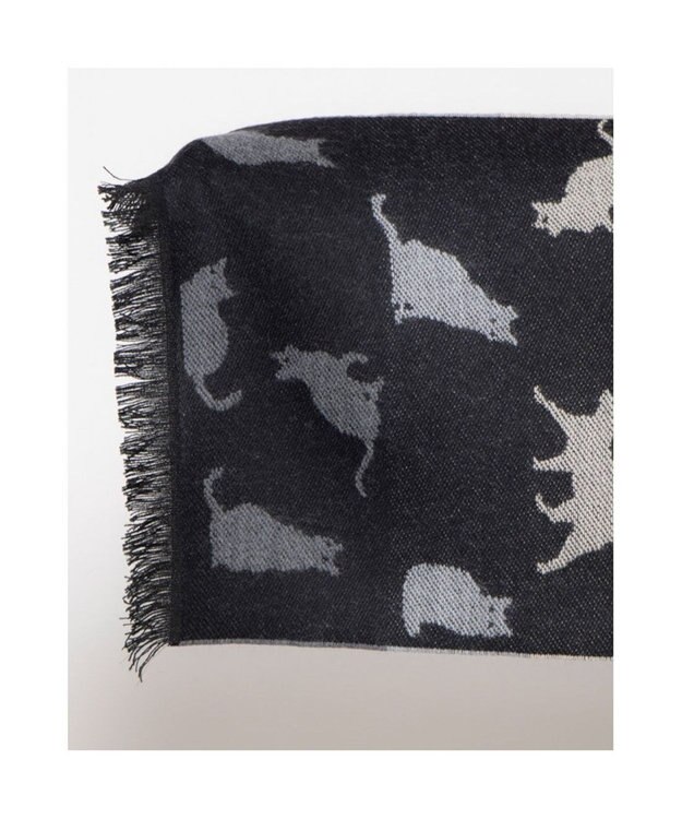 UNBILLION カシュネ cache nez / ランダムキャットマフラー ブラック