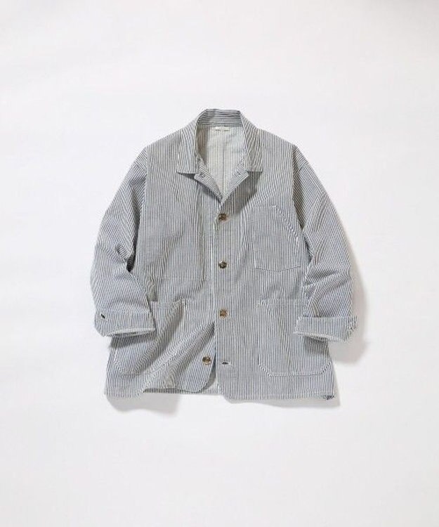 LENO COVERALL JACKET [UNISEX] カバーオールジャケット WHITE STRIPE