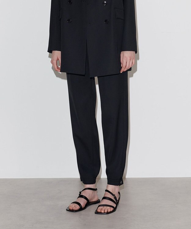 NAVE ウールポリエステルツイル パンツ ブラック系