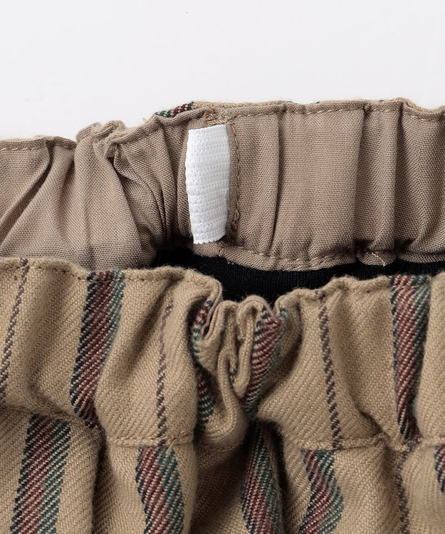 ANY KIDS ストライプスカッツ ベージュ系ストライプ