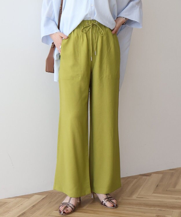 AMERICAN HOLIC 【接触冷感】ベイカーリラックスパンツ Pistachio