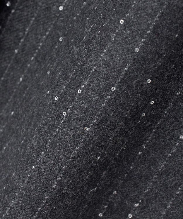 23区 S 【エステータ】ストライプシークイン スカート グレー系