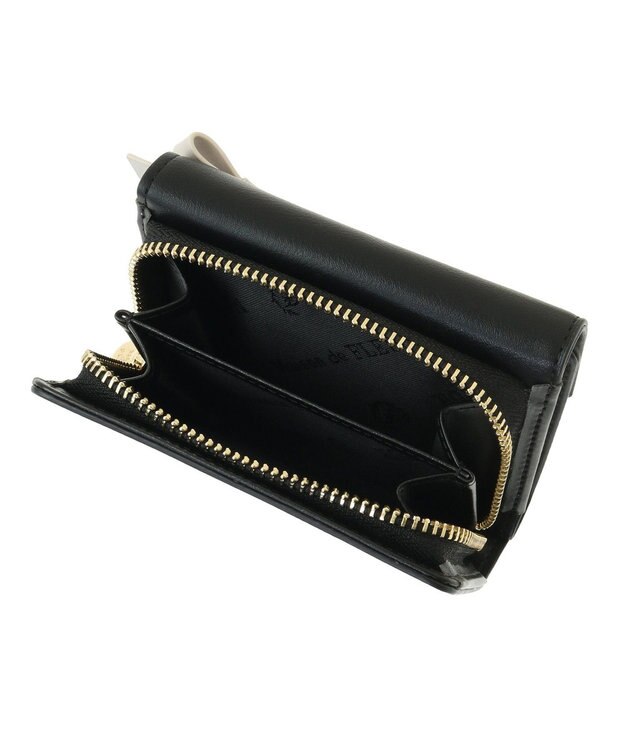 Maison de FLEUR プチリボンウォレット Black