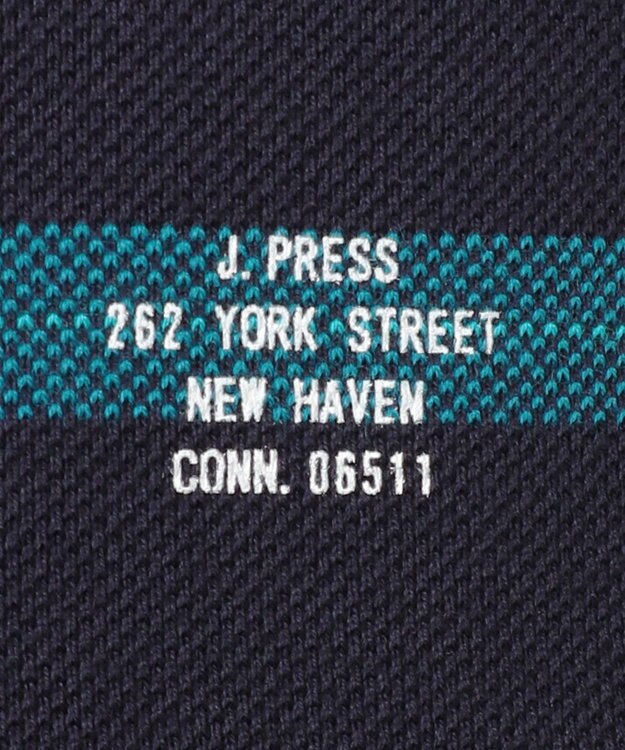 J.PRESS MEN マルチボーダー カノコTシャツ ネイビー系7