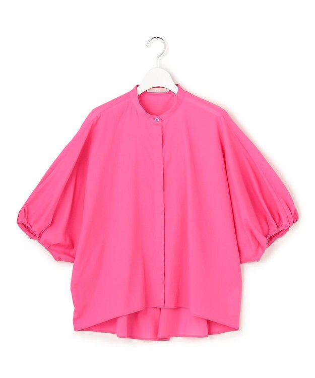 ICB L ソフトコットンローン シャツブラウス カメリアピンク