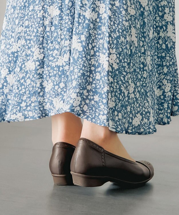 ASICS WALKING ペダラ レディース 3E 2.0cmヒール ブラウン系