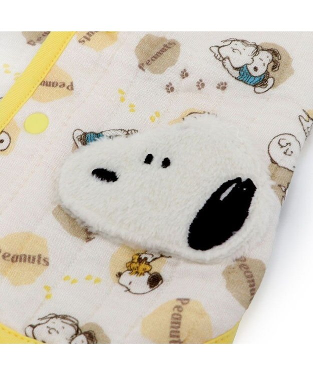 PET PARADISE スヌーピー  ふわりとキルト ベスト 《仲良し柄》 超小型犬 小型犬 ホワイト✕イエロー