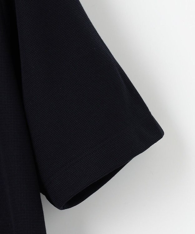 JOSEPH ABBOUD 【ジャケットインにもおすすめドレスTee/吸水速乾/上質感】ミラノリブダブルフェイス Tシャツ ネイビー系