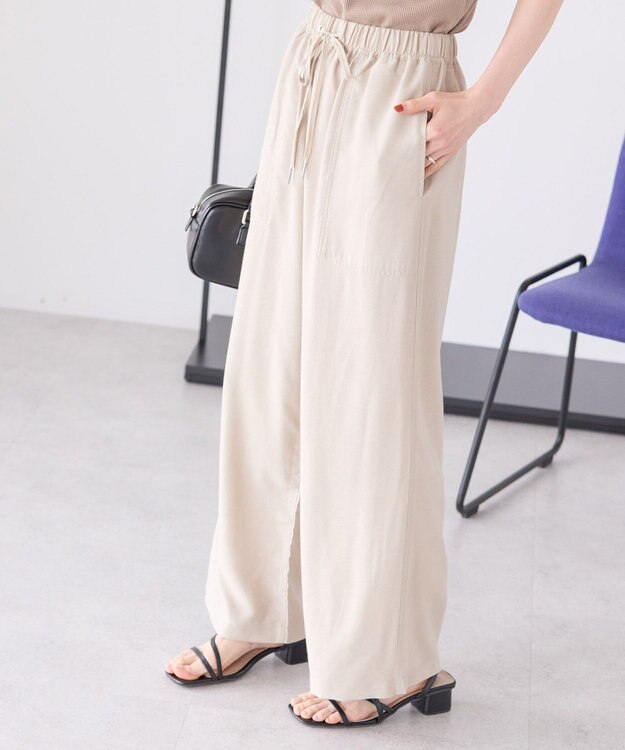 AMERICAN HOLIC 【接触冷感】ベイカーリラックスパンツ Beige