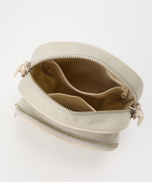 russet コーデュラナイロンスクエアショルダーバッグ(CE-1751) L.Greige