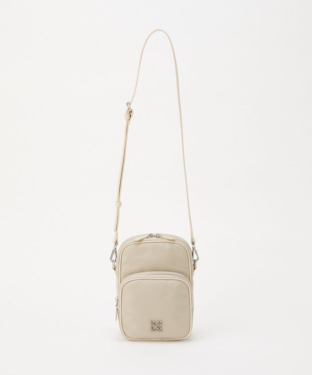 russet コーデュラナイロンスクエアショルダーバッグ(CE-1751) L.Greige