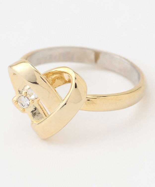 組曲 ハートプレッツェル リング ゴールド系