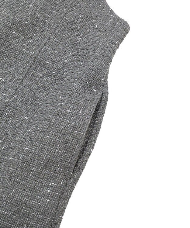 Green Parks フロントＺＩＰツイードキャミワンピース Gray