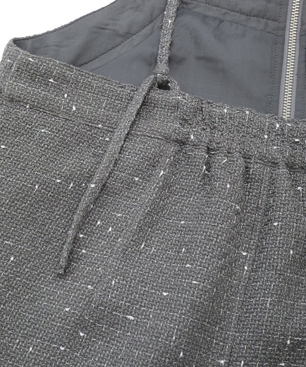 Green Parks フロントＺＩＰツイードキャミワンピース Gray