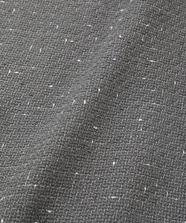 Green Parks フロントＺＩＰツイードキャミワンピース Gray