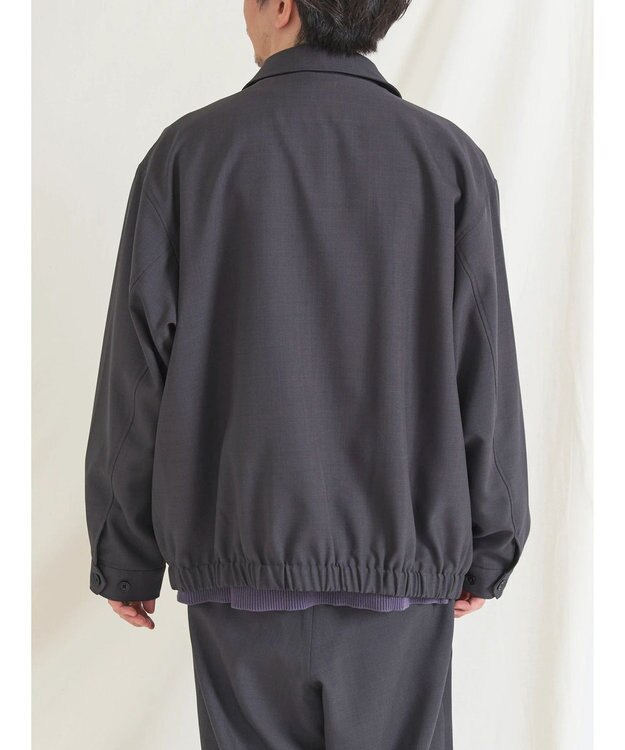 CRAFT STANDARD BOUTIQUE ポリエステルツイルスポーツジャケット Charcoal Gray