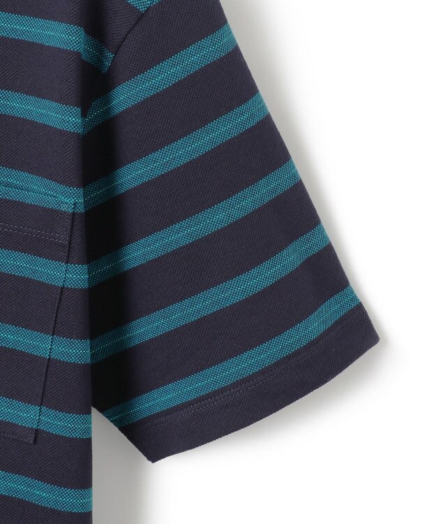 J.PRESS MEN マルチボーダー カノコTシャツ ネイビー系7