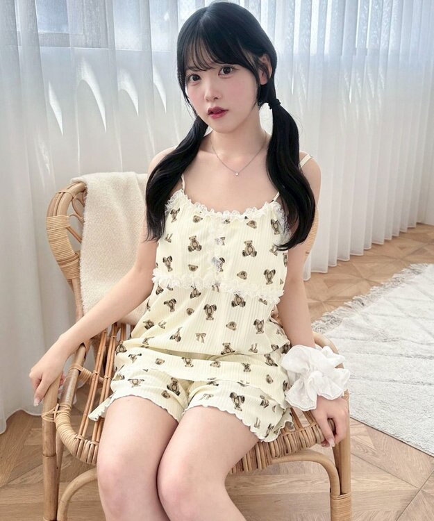 WEGO キャミセットアップルームウェア 柄1
