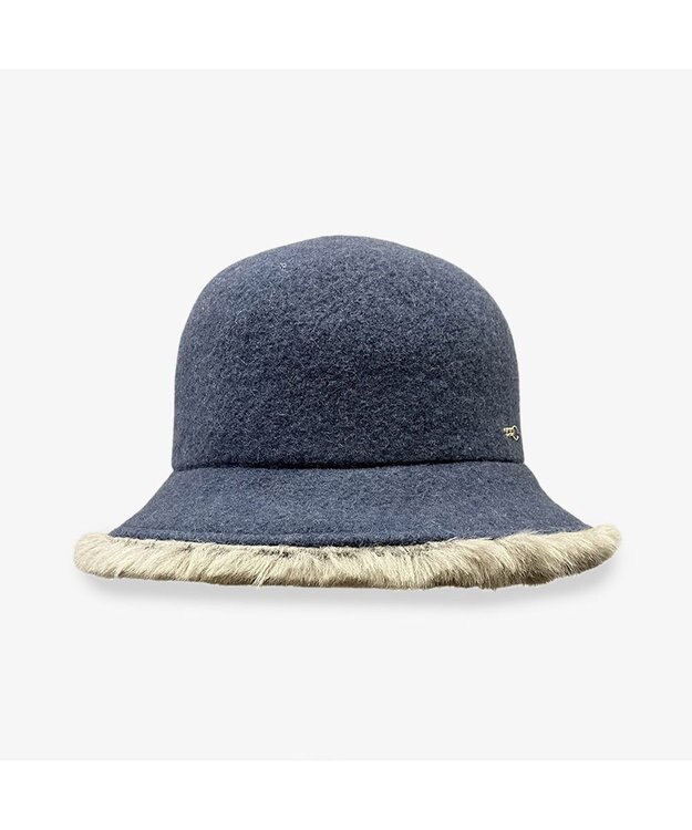 林八百吉商店 un chapeau ファー付きセーラー ネイビー